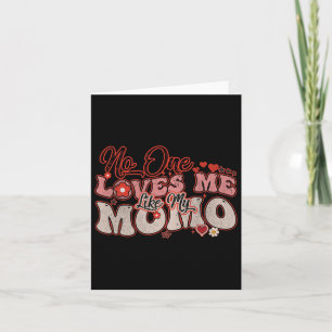 Nobody Loves Me Like My Momo Groovy Mothers Day Wo Card