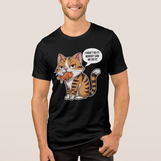 Nobody Saw Me Do It Tri-Blend Shirt (Front)