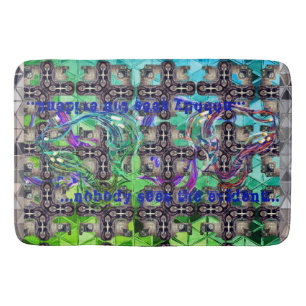 Nobody Sees The Evident Cyberpunk Cables & Rust Bath Mat