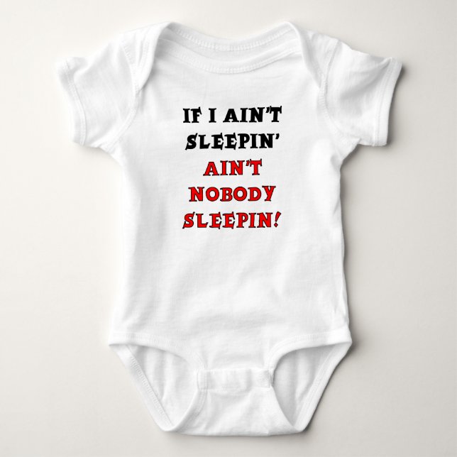 Nobody Sleeps Funny Romper (Front)