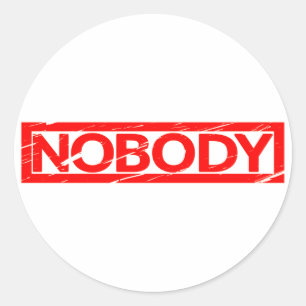 Nobody Stamp Classic Round Sticker