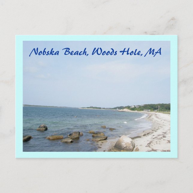 Nobska Beach Woods Hole MA Carte postale (Devant)