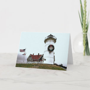 Nobska Light in Woods Hole, MA Holiday Card