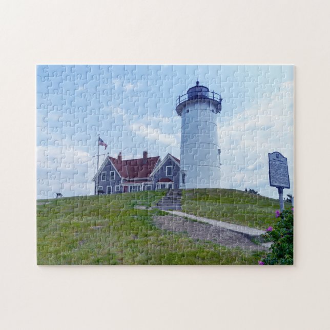 Nobska Lighthouse Cape Cod MA Jigsaw Puzzle (Horizontal)