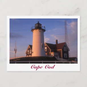 Nobska Lighthouse Cape Cod Woods Hole Falmouth Postcard