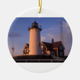 Nobska Lighthouse Ceramic Ornament