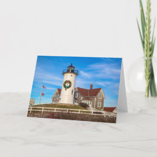Nobska Lighthouse Christmas Holiday Card
