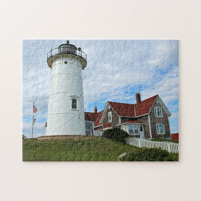 Nobska Point Lighthouse, Mass Jigsaw Puzzle (Horizontal)