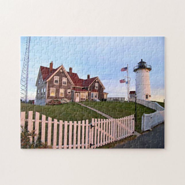 Nobska Point Lighthouse, Mass Jigsaw Puzzle (Horizontal)