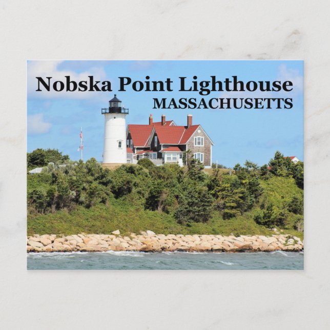 Nobska Point Lighthouse, Massachusetts Postcard (Front)