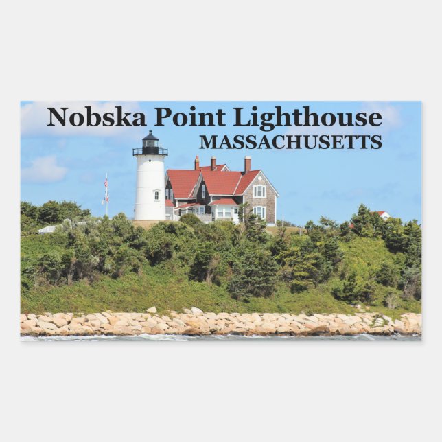 Nobska Point Lighthouse, Massachusetts Stickers (Front)