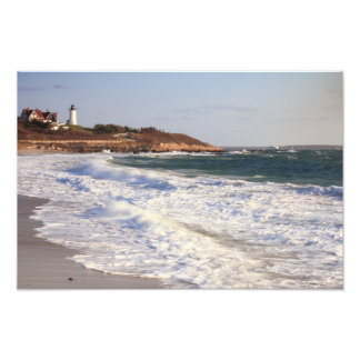 Nobska Point Lighthouse Seascape Photo Print