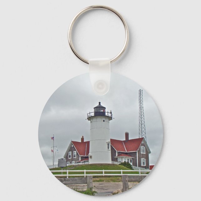 Nobska Point Lighthouse Series Keychain (Front)