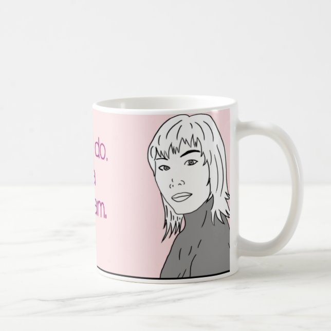 N'obtenez pas une tasse de monogramme de sein (Droite)