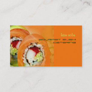 Nobu Gourmet Sushi catering business Card