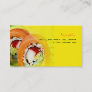 Nobu Gourmet Sushi catering business Card