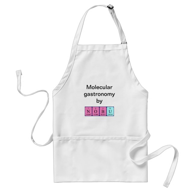 Nobu periodic table name apron (Front)