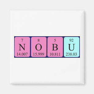 Nobu periodic table name magnet