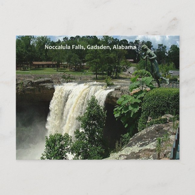 Noccalula Falls, Gadsden, Alabama Postcard (Front)