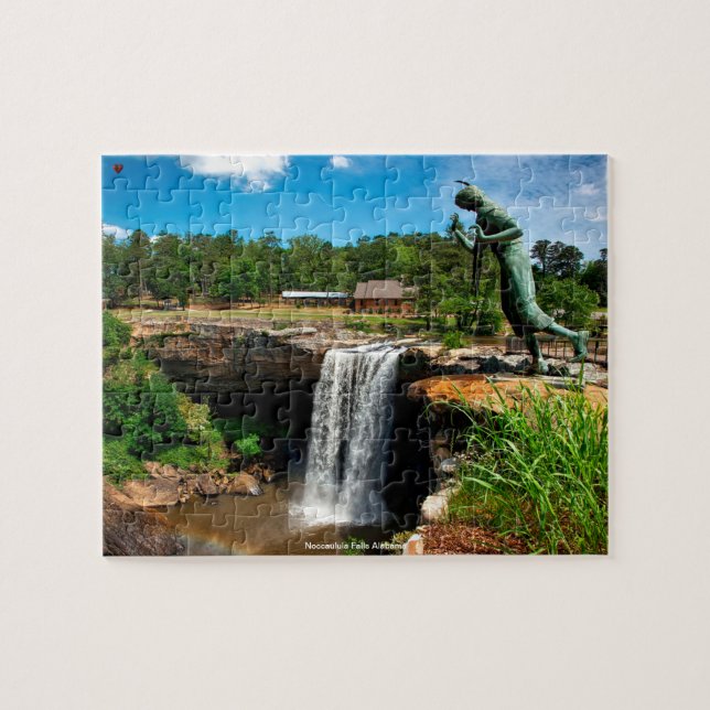 Noccaulula Falls Alabama Jigsaw Puzzle (Horizontal)