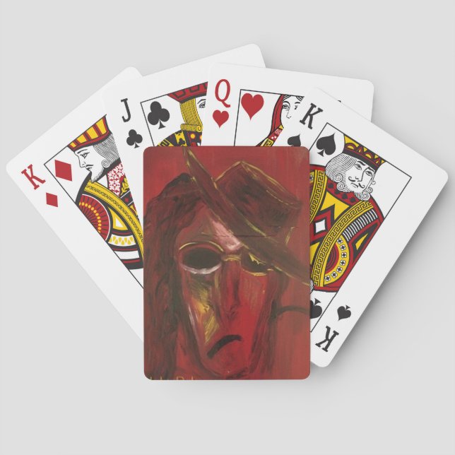 NOCK IN RED PLAYING CARDS (Back)
