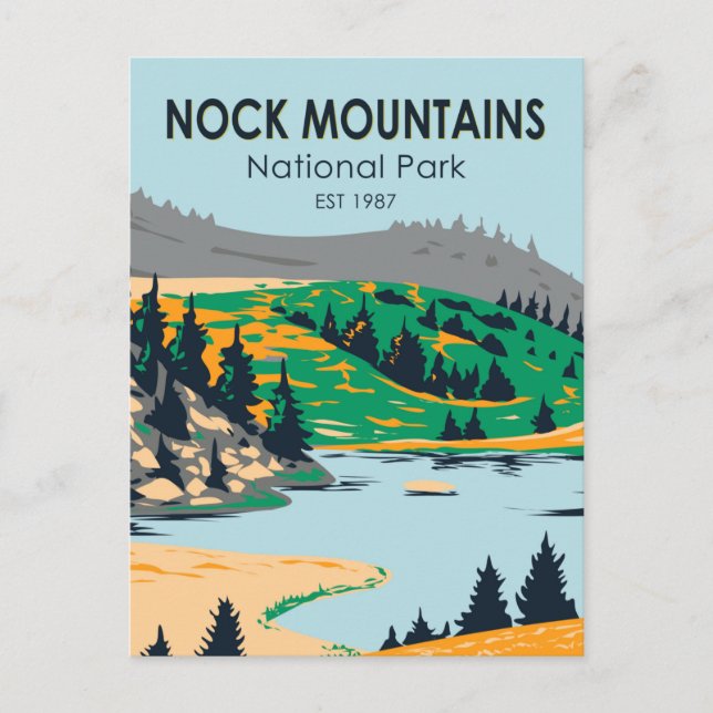 Nock Mountains National Park Austria Vintage Postcard (Front)