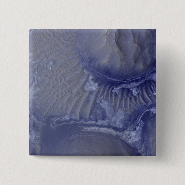 Noctis Labyrinthus formation on Mars 2 Inch Square Button (Front)
