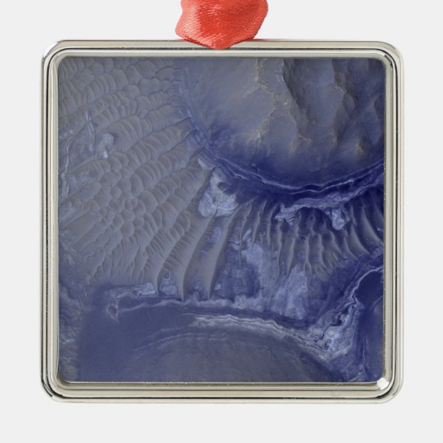 Noctis Labyrinthus formation on Mars Metal Ornament (Front)