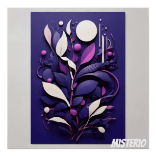 Nocturnal Abstract Natural Mystery Art Poster
