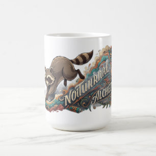 Nocturnal Alchemy Raccoon Long Sleeve Coffee Mug