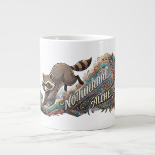Nocturnal Alchemy Raccoon Long Sleeve Large Coffee Mug