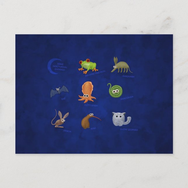 Nocturnal Animals Postcard (Front)