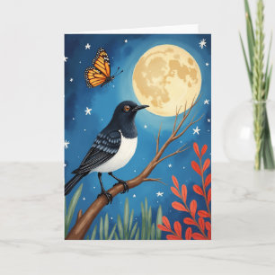 Nocturnal Bird Mothers Day Card