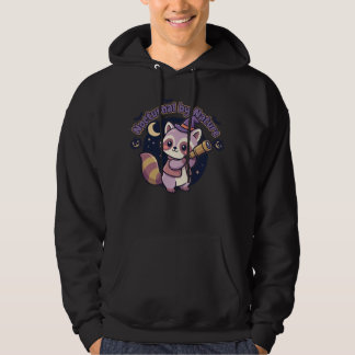 Nocturnal by Nature - Cute Witchy Raccoon Hoodie