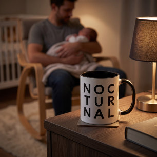 Nocturnal Coffee Mug   Funny Night Owl Gift