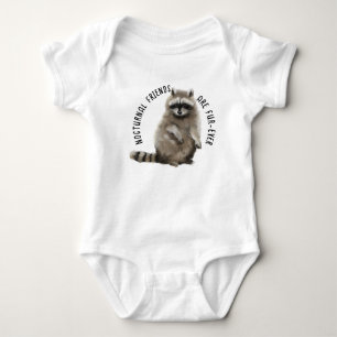 Nocturnal Friends are Fur-ever Baby Bodysuit