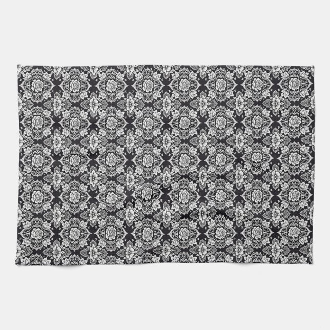 Nocturnal Lace  Kitchen Towel (Horizontal)