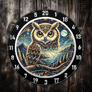 Nocturnal Majesty Owl Dartboard Design