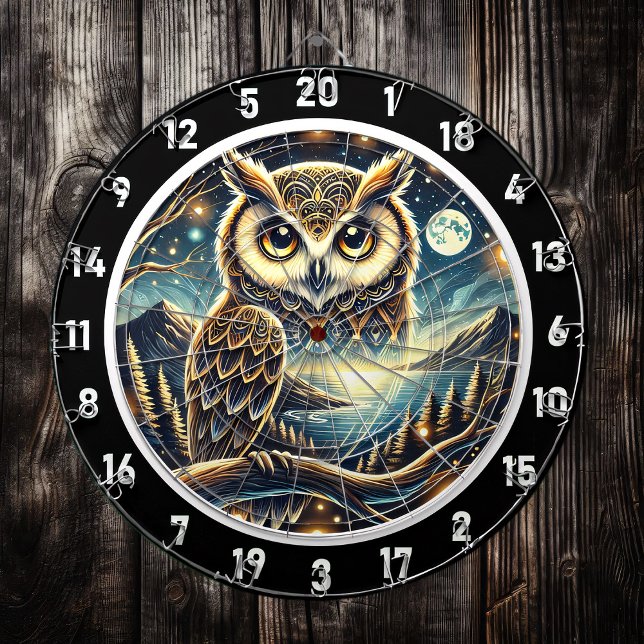 Nocturnal Majesty Owl Dartboard Design (Creator Uploaded)