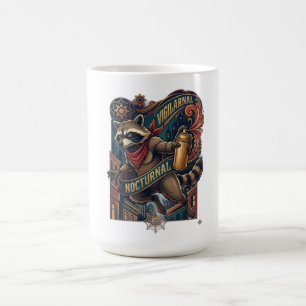 Nocturnal Raccoon Long Sleeve Shirt Coffee Mug
