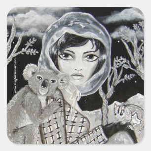 Nocturnal Square Sticker