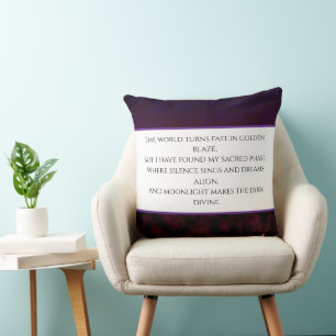 Nocturne Bloom Throw Pillow