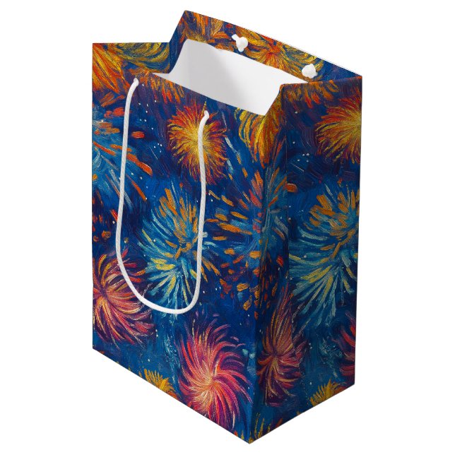 Nocturne - New Year's Eve elegance (40/40) Medium Gift Bag (Front Angled)
