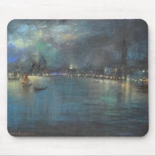 Nocturne of Venice (by Glenn Cooper Henshaw) Mouse Pad
