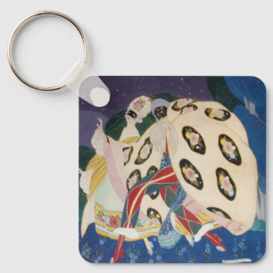 NOCTURNE WITH MASKS / Venetian Masquerade Keychain