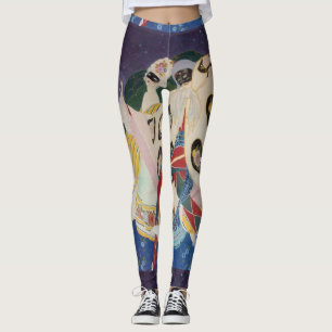NOCTURNE WITH MASKS / Venetian Masquerade Leggings