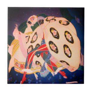 NOCTURNE WITH MASKS / Venetian Masquerade Tile