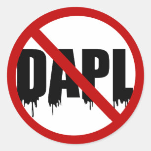 #NoDAPL Classic Round Sticker