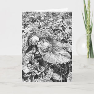 Nodding Lotus - Thank You Card