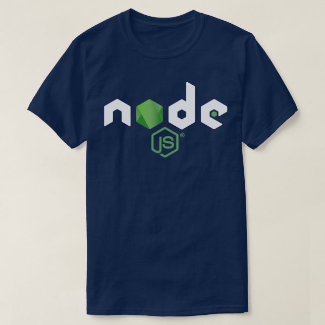 Nodejs Java Script Merchandise T-Shirt (Design Front)